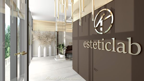 Projektowanie wnętrz salon kosmetyczny maniadekorowan