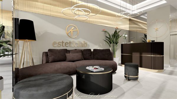 Projektowanie wnętrz salon kosmetyczny maniadekorowan