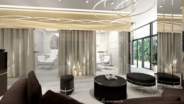 Projektowanie wnętrz salon kosmetyczny maniadekorowan