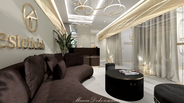 Projektowanie wnętrz salon kosmetyczny maniadekorowan