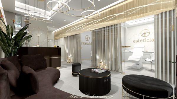 Projektowanie wnętrz salon kosmetyczny maniadekorowan