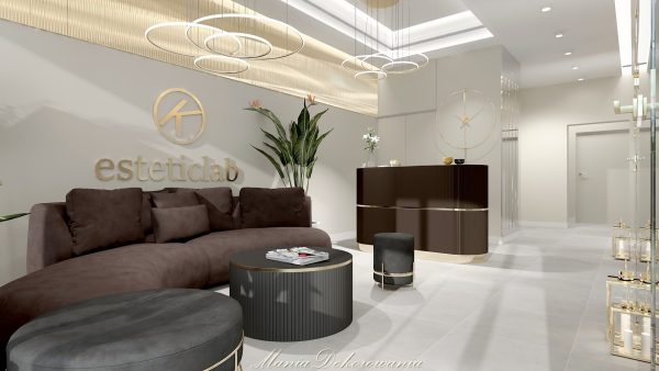Projektowanie wnętrz salon kosmetyczny maniadekorowan