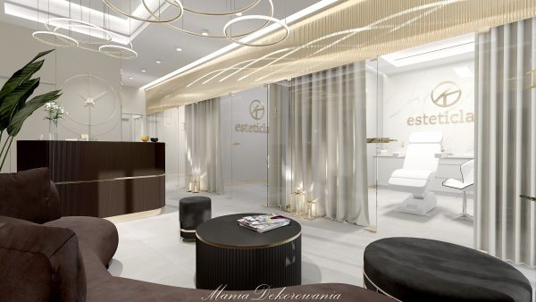 Projektowanie wnętrz salon kosmetyczny maniadekorowan