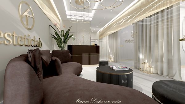 Projektowanie wnętrz salon kosmetyczny maniadekorowan
