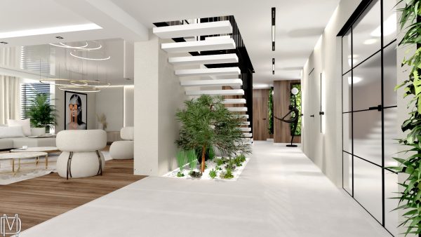 Projekt nowoczesny części dziennej