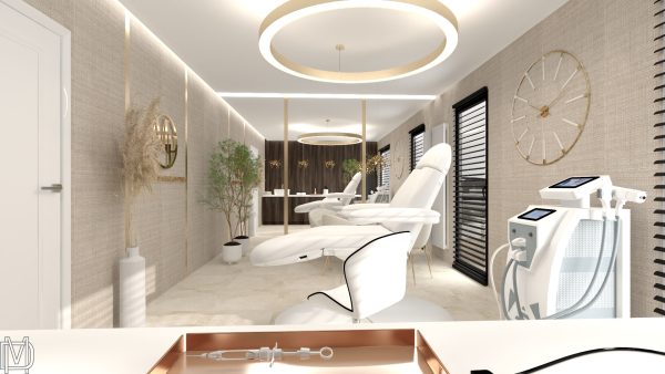 Projektowanie wnętrz salon kosmetyczny maniadekorowan