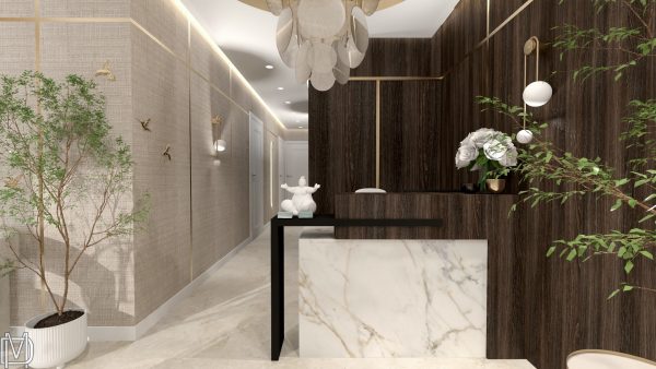 Projektowanie wnętrz salon kosmetyczny maniadekorowan